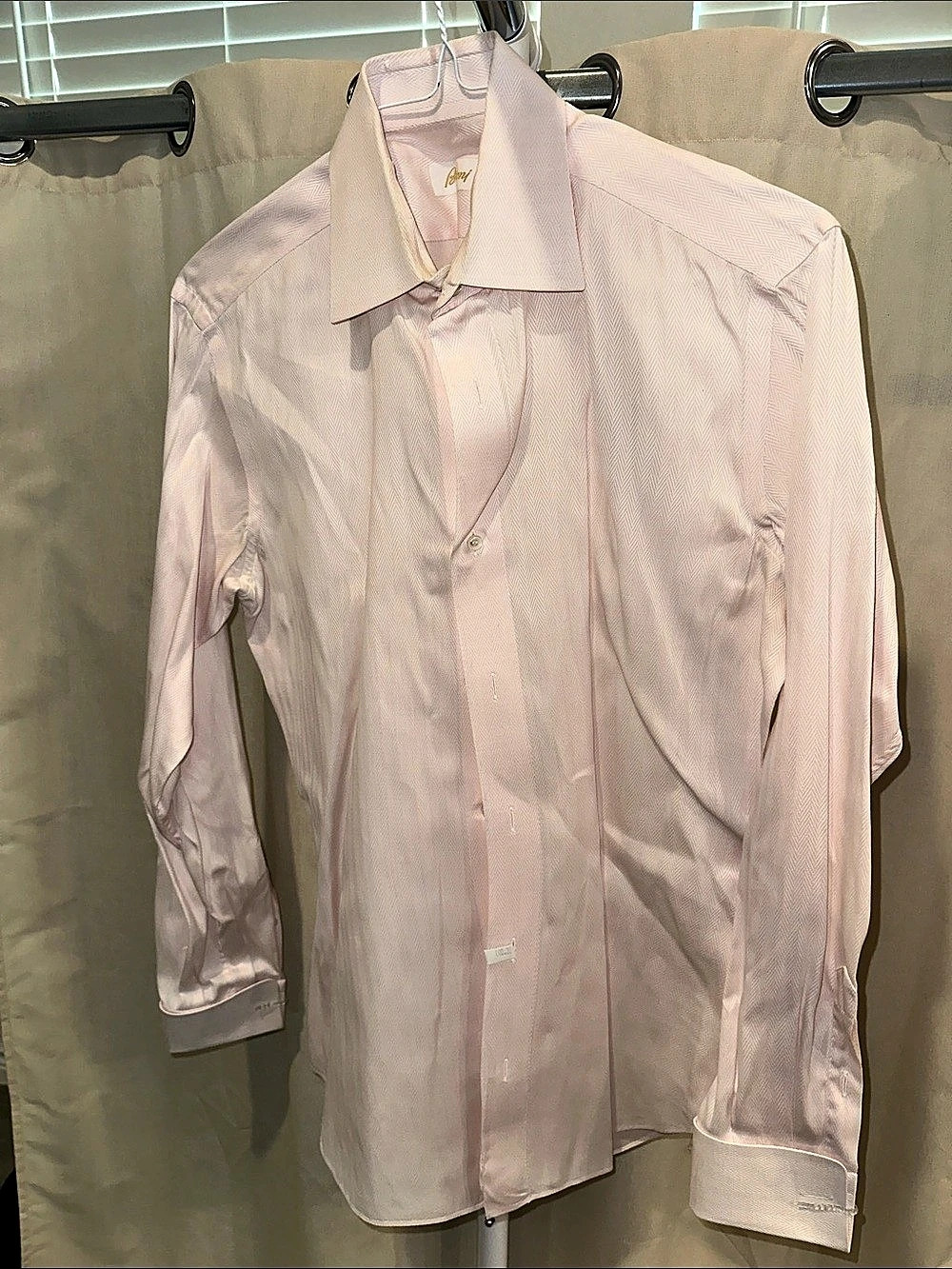 Brioni 100% Cotton Men’s Pink Button Down Shirt Like New